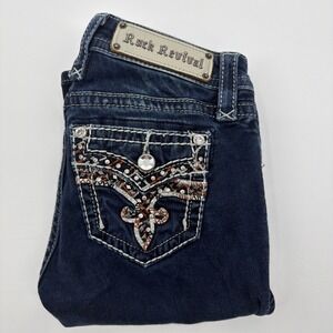 Rock Revival Mid-Rise Skinny Nicci Jeans Woman's 25 Skinny Jeans